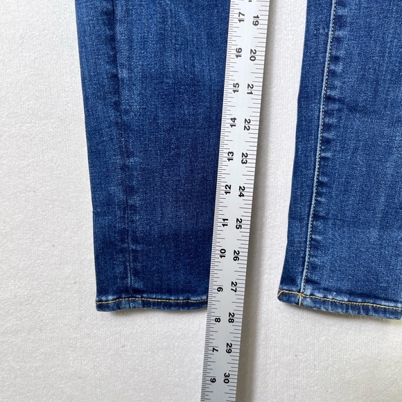 American Eagle Distressed Next Level Stretch Jeggings Womens 2 Blue Denim 2499 - Picture 7 of 10